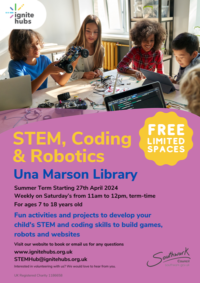 Ignite Hubs - Una Marson Library Coding Classes